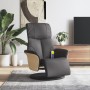 Sillón reclinable de masaje con reposapiés cuero sintético gris en Sillones | Comprar online en Foru.es