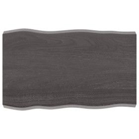 Tablero mesa madera tratada borde vivo marrón 80x50x(2-6) cm de vidaXL, Tableros para mesas - Ref: Foro24-364009, Precio: 51,...