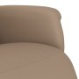 Sillón reclinable con reposapiés cuero sintético capuchino en Sillones | Comprar online en Foru.es