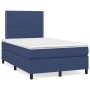 Cama box spring con colchón tela azul 120x200 cm de vidaXL, Camas y somieres - Ref: Foro24-3141687, Precio: 426,32 €, Descuen...