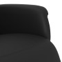 Sillón reclinable con reposapiés cuero sintético negro en Sillones | Comprar online en Foru.es
