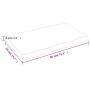 Tablero mesa madera tratada borde vivo marrón 80x50x(2-6) cm de vidaXL, Tableros para mesas - Ref: Foro24-364009, Precio: 51,...