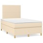 Cama box spring con colchón tela color crema 120x200 cm de vidaXL, Camas y somieres - Ref: Foro24-3142166, Precio: 432,48 €, ...