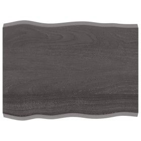 Tablero mesa madera tratada borde vivo marrón 80x60x(2-4) cm de vidaXL, Tableros para mesas - Ref: Foro24-364011, Precio: 49,...