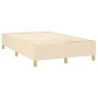Cama box spring con colchón tela color crema 120x200 cm de vidaXL, Camas y somieres - Ref: Foro24-3142166, Precio: 432,48 €, ...