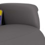 Sillón reclinable de masaje con reposapiés cuero sintético gris en Sillones | Comprar online en Foru.es