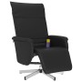Sillón reclinable masaje con reposapiés cuero sintético negro en Sillones | Comprar online en Foru.es