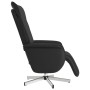 Sillón reclinable masaje con reposapiés cuero sintético negro en Sillones | Comprar online en Foru.es