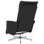 Sillón reclinable masaje con reposapiés cuero sintético negro en Sillones | Comprar online en Foru.es