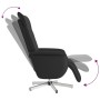 Sillón reclinable masaje con reposapiés cuero sintético negro en Sillones | Comprar online en Foru.es