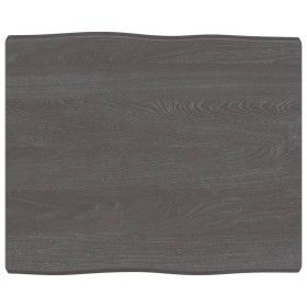Tablero mesa madera tratada borde vivo marrón 60x50x(2-4) cm de vidaXL, Tableros para mesas - Ref: Foro24-363999, Precio: 34,...
