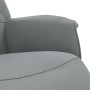 Sillón reclinable con reposapiés tela gris claro en Sillones | Comprar online en Foru.es