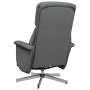 Sillón reclinable con reposapiés tela gris oscuro en Sillones | Comprar online en Foru.es