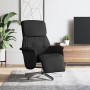 Sillón reclinable con reposapiés tela negra en Sillones | Comprar online en Foru.es