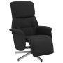 Sillón reclinable con reposapiés tela negra en Sillones | Comprar online en Foru.es