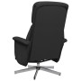 Sillón reclinable con reposapiés tela negra en Sillones | Comprar online en Foru.es