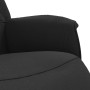 Sillón reclinable con reposapiés tela negra en Sillones | Comprar online en Foru.es