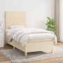 Cama box spring con colchón tela color crema 100x200 cm de vidaXL, Camas y somieres - Ref: Foro24-3142158, Precio: 360,19 €, ...