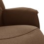 Sillón reclinable con reposapiés tela marrón en Sillones | Comprar online en Foru.es