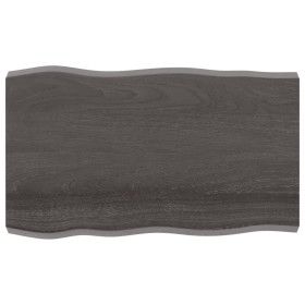 Tablero mesa madera tratada borde vivo marrón 100x60x(2-6) cm de vidaXL, Tableros para mesas - Ref: Foro24-364021, Precio: 71...