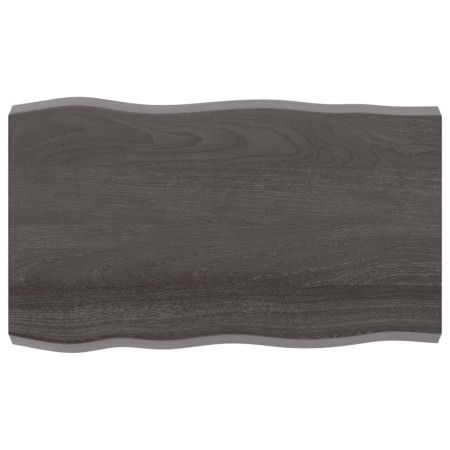 Tablero mesa madera tratada borde vivo marrón 100x60x(2-6) cm de vidaXL, Tableros para mesas - Ref: Foro24-364021, Precio: 71...