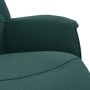 Sillón reclinable con reposapiés tela verde oscuro en Sillones | Comprar online en Foru.es