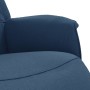 Sillón reclinable con reposapiés tela azul en Sillones | Comprar online en Foru.es