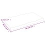 Tablero mesa madera tratada borde vivo marrón 100x60x(2-6) cm de vidaXL, Tableros para mesas - Ref: Foro24-364021, Precio: 71...