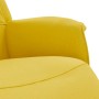 Sillón reclinable con reposapiés tela amarillo claro en Sillones | Comprar online en Foru.es