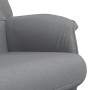 Sillón reclinable con reposapiés tela gris claro en Sillones | Comprar online en Foru.es