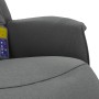 Sillón reclinable de masaje con reposapiés tela gris oscuro en Sillones | Comprar online en Foru.es