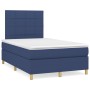 Cama box spring con colchón tela azul 120x200 cm de vidaXL, Camas y somieres - Ref: Foro24-3142327, Precio: 429,09 €, Descuen...