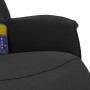 Sillón reclinable de masaje con reposapiés tela negra en Sillones | Comprar online en Foru.es