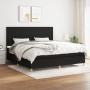 Cama box spring con colchón tela negro 200x200 cm de vidaXL, Camas y somieres - Ref: Foro24-3142203, Precio: 670,75 €, Descue...