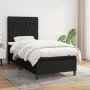 Box spring bed with black fabric mattress 90x190 cm by vidaXL, Beds and slatted bases - Ref: Foro24-3141979, Price: 308,55 €,...
