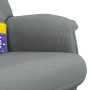 Sillón reclinable de masaje con reposapiés tela gris claro en Sillones | Comprar online en Foru.es