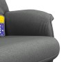 Sillón reclinable de masaje con reposapiés tela gris oscuro en Sillones | Comprar online en Foru.es
