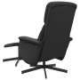 Sillón reclinable de masaje con reposapiés tela negro en Sillones | Comprar online en Foru.es