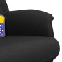 Sillón reclinable de masaje con reposapiés tela negro en Sillones | Comprar online en Foru.es