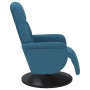Sillón reclinable con reposapiés terciopelo azul en Sillones | Comprar online en Foru.es