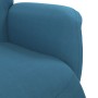 Sillón reclinable con reposapiés terciopelo azul en Sillones | Comprar online en Foru.es