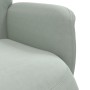 Sillón reclinable con reposapiés terciopelo gris claro en Sillones | Comprar online en Foru.es