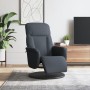 Sillón reclinable con reposapiés terciopelo gris oscuro en Sillones | Comprar online en Foru.es