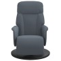 Sillón reclinable con reposapiés terciopelo gris oscuro en Sillones | Comprar online en Foru.es