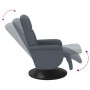 Sillón reclinable con reposapiés terciopelo gris oscuro en Sillones | Comprar online en Foru.es