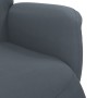 Sillón reclinable con reposapiés terciopelo gris oscuro en Sillones | Comprar online en Foru.es
