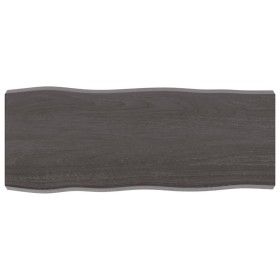 Tablero mesa madera tratada borde vivo marrón 100x40x(2-6) cm de vidaXL, Tableros para mesas - Ref: Foro24-364015, Precio: 51...