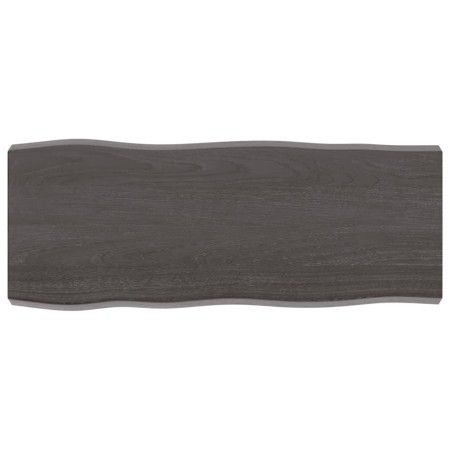 Tablero mesa madera tratada borde vivo marrón 100x40x(2-6) cm de vidaXL, Tableros para mesas - Ref: Foro24-364015, Precio: 51...