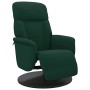 Sillón reclinable con reposapiés terciopelo verde oscuro en Sillones | Comprar online en Foru.es