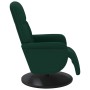 Sillón reclinable con reposapiés terciopelo verde oscuro en Sillones | Comprar online en Foru.es